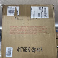 Bestshared Outdoor Wall Sconce Lights,Exterior Wall Lighting Fixtures with Clear Glass, Anti-Rust Modern Black Outside Lantern Lamp for House Front Po