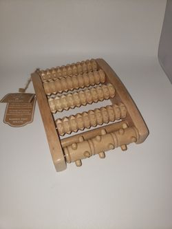 Massage Wooden Oak Foot Roller 