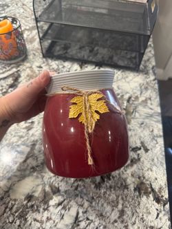 Fall themed vase
