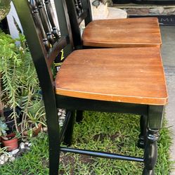2 Solid Wood Chairs