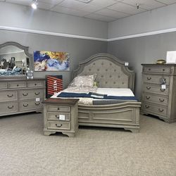 Furniture Bedroom Set - Queen 4 - Pieces Bedroom Set ! COD/Payments