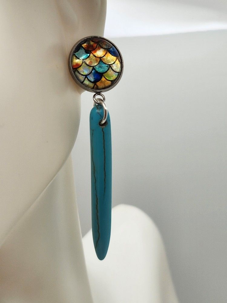 Mermaid Turquoise Earrings