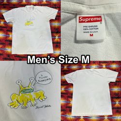 Supreme Daniel Johnston Frog "I Know Supreme" White T-Shirt Men’s Size Medium
