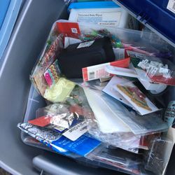 Two Large Totes Full Of Arts And Crafts Stuff Beads Etc. All For Only $75