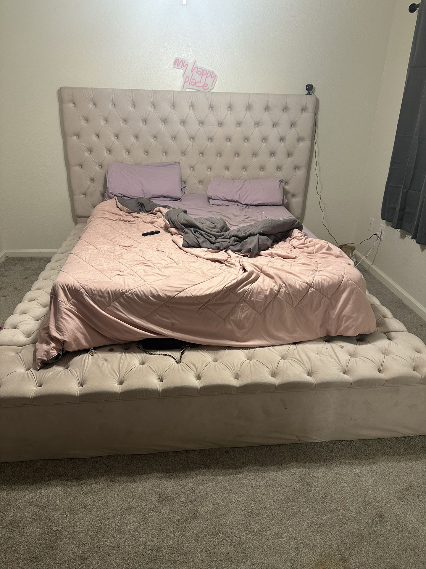 Queen Bed Frame With mattress And Box Spring