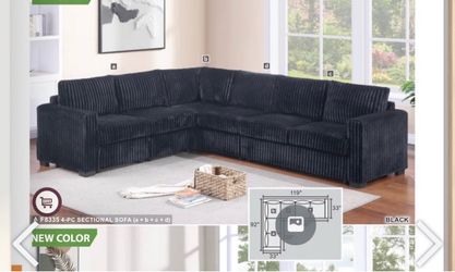 Jumbo corduroy couch new in box