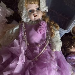 Various Porcelain Dolls