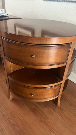 Unique Nightstand Or Accent Solid Wood Table