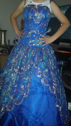 Beautiful royal blue quinceanera dress