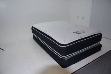 Double Sided Pillowtop Mattress and Boxspring