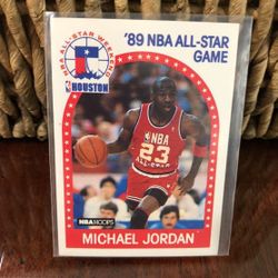 1989 NBA HOOPS Michael Jordan All Star Game Trading Card for