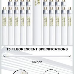 Konideke 46 Inches T5 Fluorescent Bulb 54W