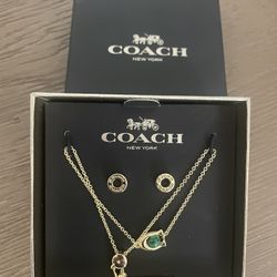 Coach  Bracelet with Earrings - Brand New