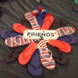 Flip flop wreath