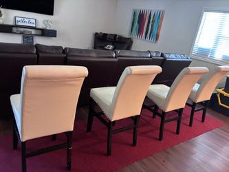 4 Leather chairs