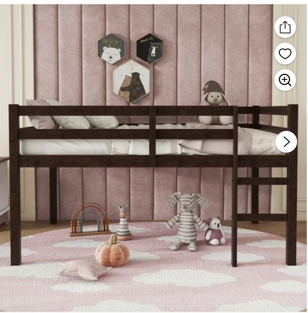 Toddler Loft Bed Full Size - Never Used