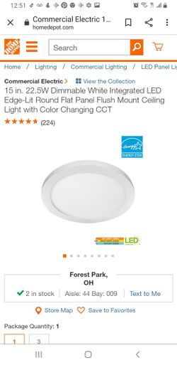 Commercial Electric 15" LED