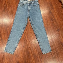 Zara Size 4 Mom Jeans No Stretch High Waisted