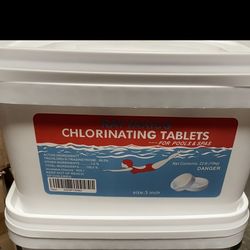 22lb 3” Swimming Pool Chlorinating Tablets Chlorine Tablets Tabs