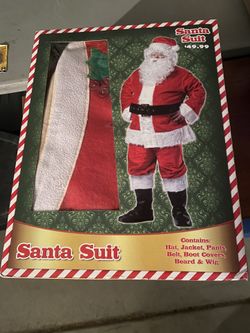 Brand New Santa Suit Just In Time For Christmas Fits Up To Jacket Size 48