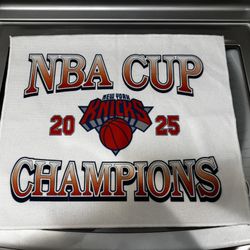 Official New York Knicks Emirates NBA Cup Champion Towel