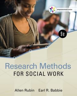 Research Methods For Social Work