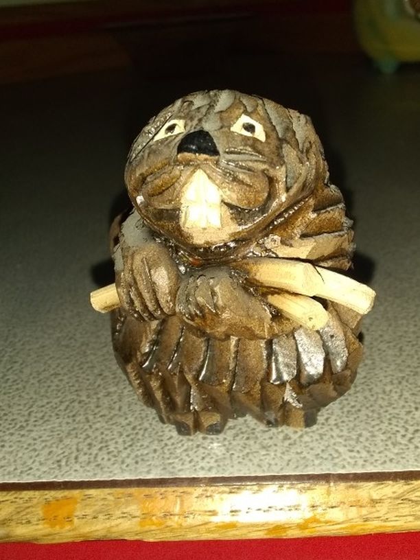 Artesania Rinconada Uruguay Art Pottery Beaver Figurine