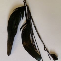 Maje Feather Chain Earring