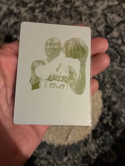 Kobe 1of 1 panini yellow plate