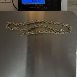 14k SOLID Gold Rope Chain