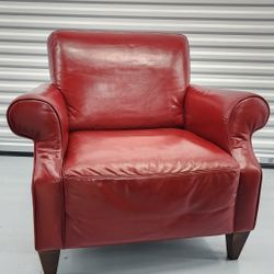 Natuzzi Editions Red Armchair | *DELIVERY AVAILABLE* | Lounge Now Settle Up Later 