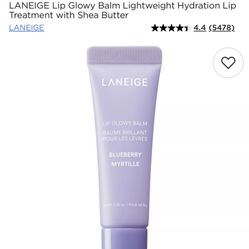 New Laneige Lip Glowy Balm Blueberry