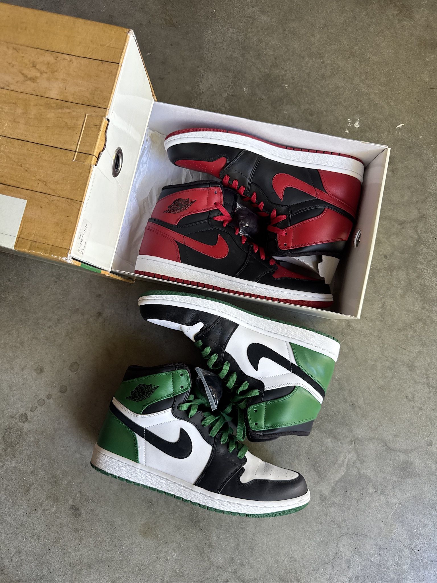 2009 Nike Air Jordan 1 DMP Pack Retro Bulls Celtics Size 11.5