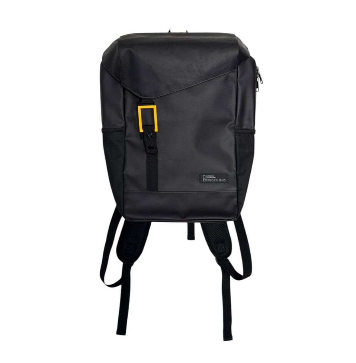 National Geographic Bag Expeditions Black Waterproof Backpack Metal Logo Clasp