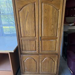 Wooden TV cabinet (armoire)