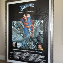 Original 1979 Superman Theater Poster, Framed 