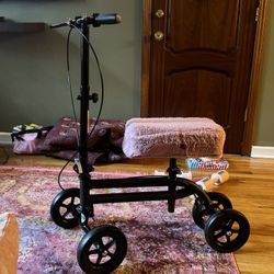 Scooter with Removable Pink Memory foam Padding 