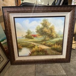 Oil On Canvas 32 By 28 
