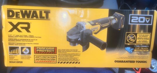 DeWalt XR 20V 4.5" Angle Grinder DCG410VSB