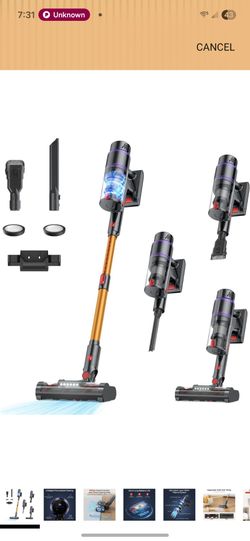 Cordless Vacuum Cleaner 550W,  Rechargeable