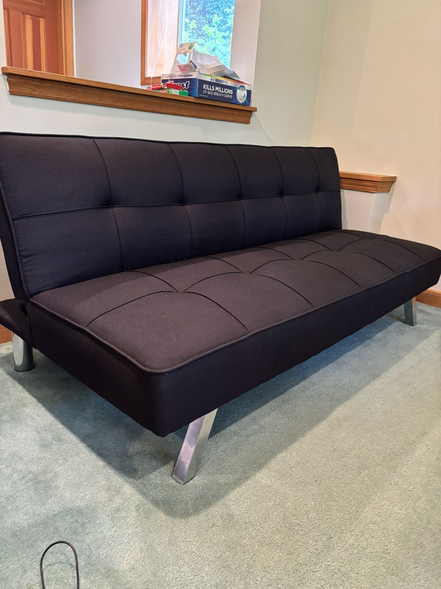 Black ikea Futon / couch