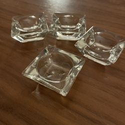 Crystal Table Salt Cellars (4)