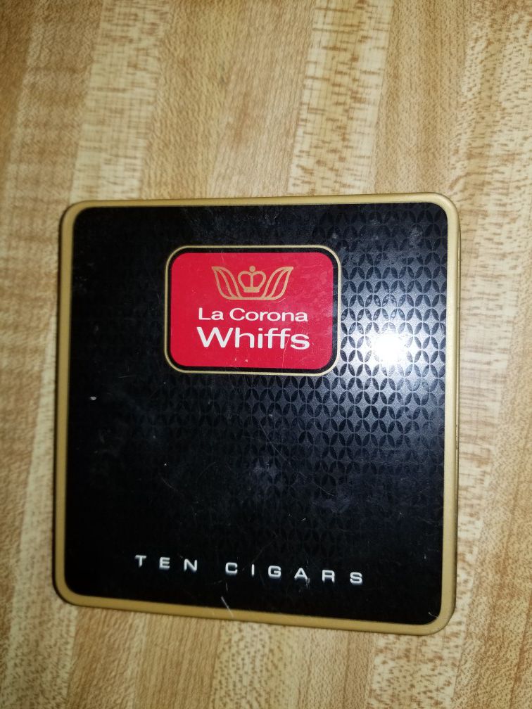 Vintage La Corona Whiffs Tin - Empty