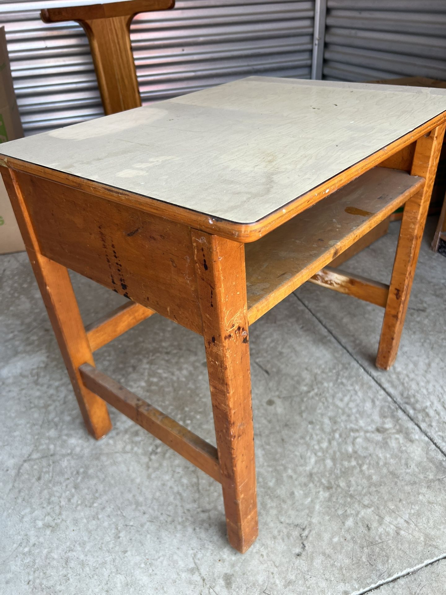 Antique/ Vintage Wooden School Desk
