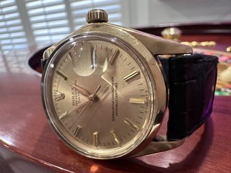 Rare 18k Rolex 1503 With Sigma Dial With Original Rolex Strap & Buckle  - AP , Patek, Cartier