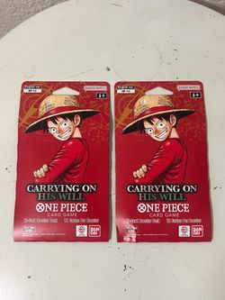 One piece Carrying On His Will Sleeved Booster Pack OP13