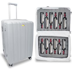 Wine Suitcase for Airplanes, 12 Bottle Capacity,