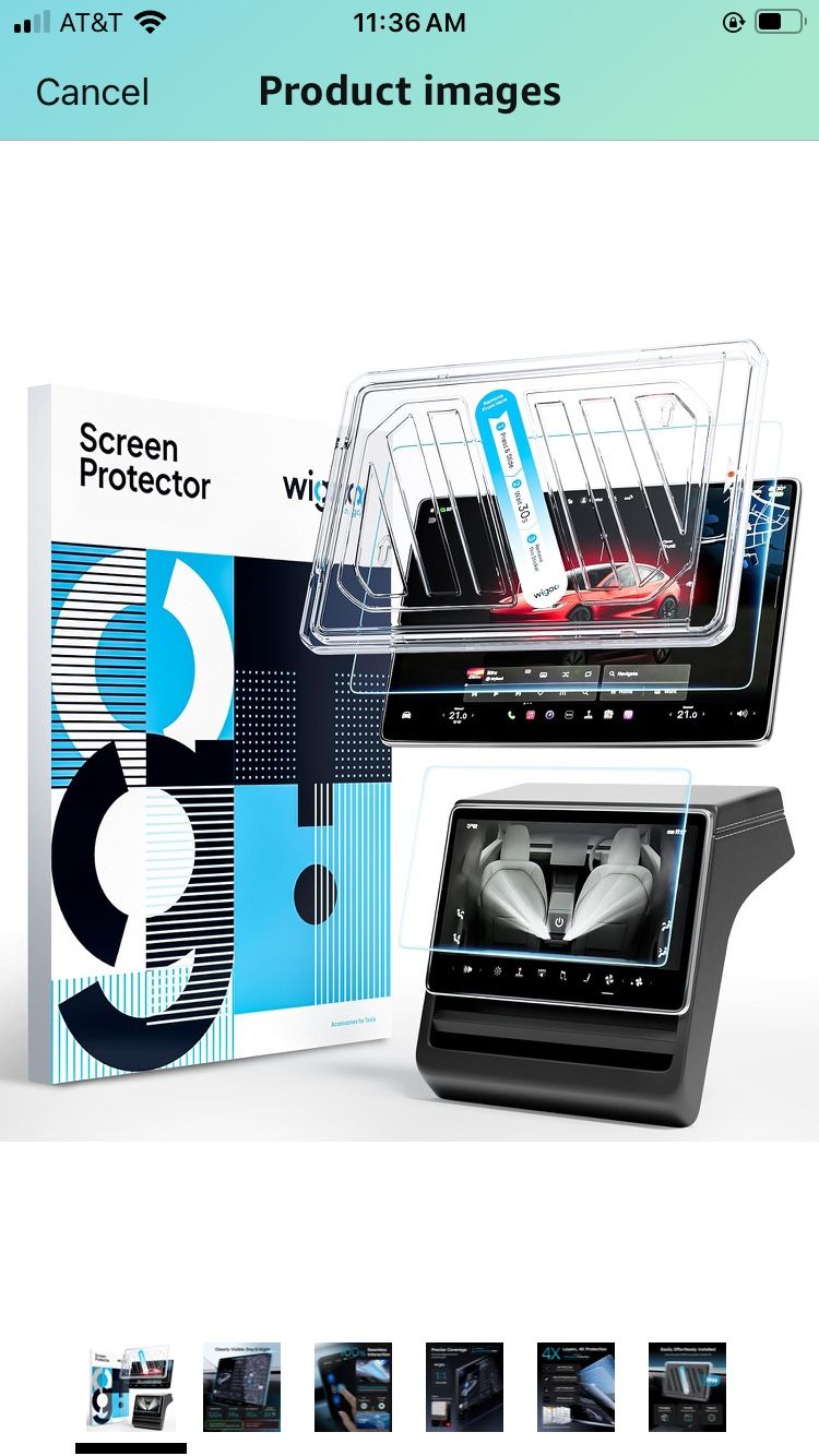 Tesla Model X & Model S Screen Protector Matte