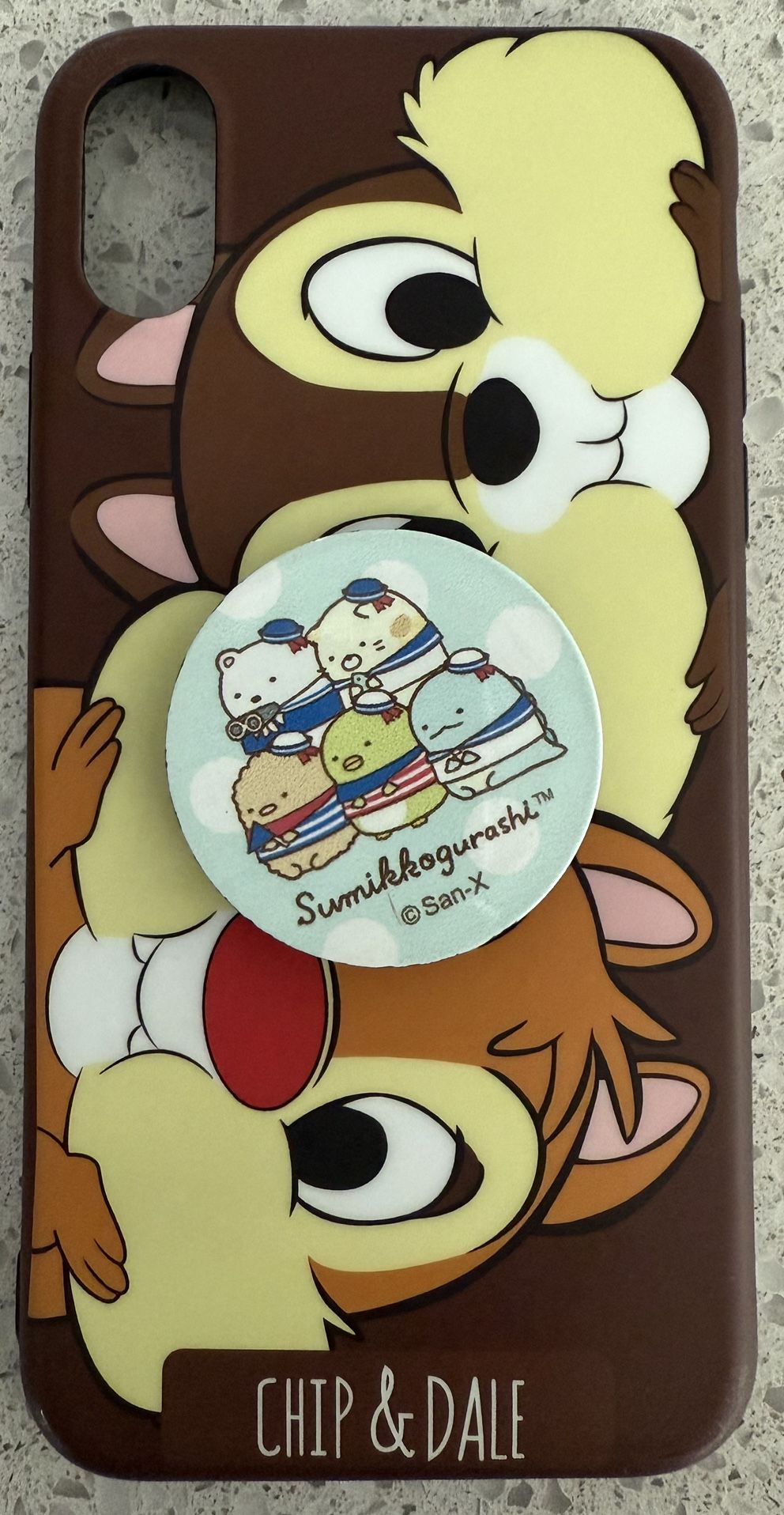 Disney Chip n Dale iPhone XS Case with Pop Sockets