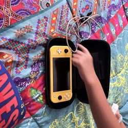Yellow Nintendo switch lite